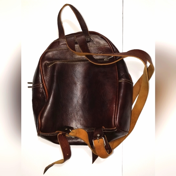 Leather pack sack - Picture 3 of 7